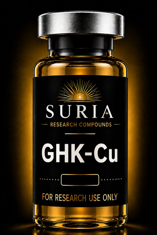 GHK-Cu research compound vial